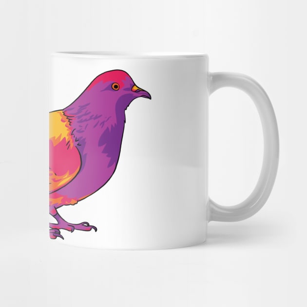 Rainbow Pigeon by polliadesign